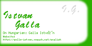 istvan galla business card